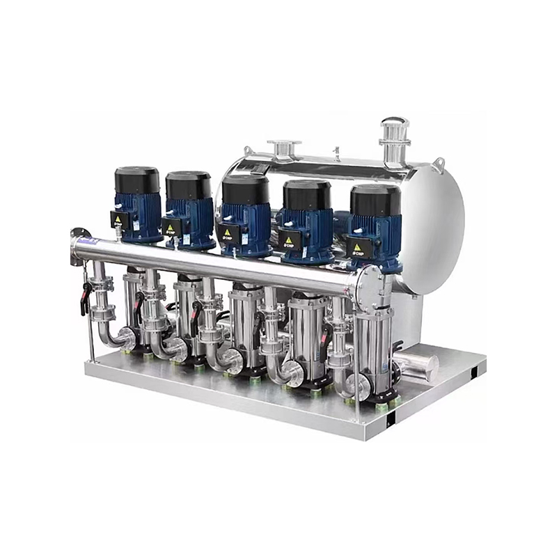 Equipo de suministro de agua de refuerzo de presión no negativo de acero inoxidable